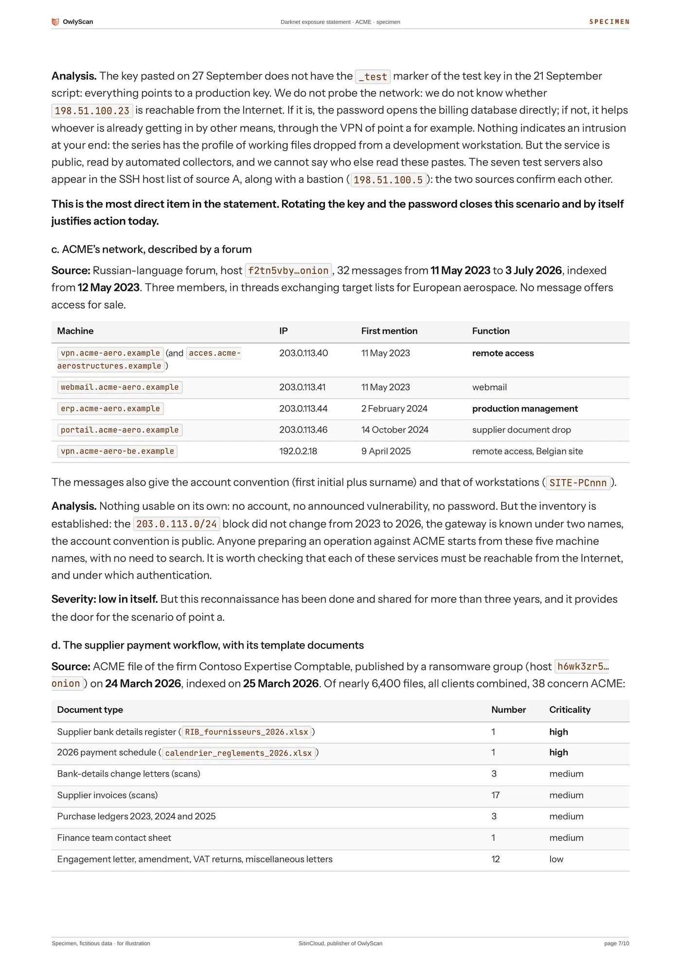 Example statement, page 7 of 10