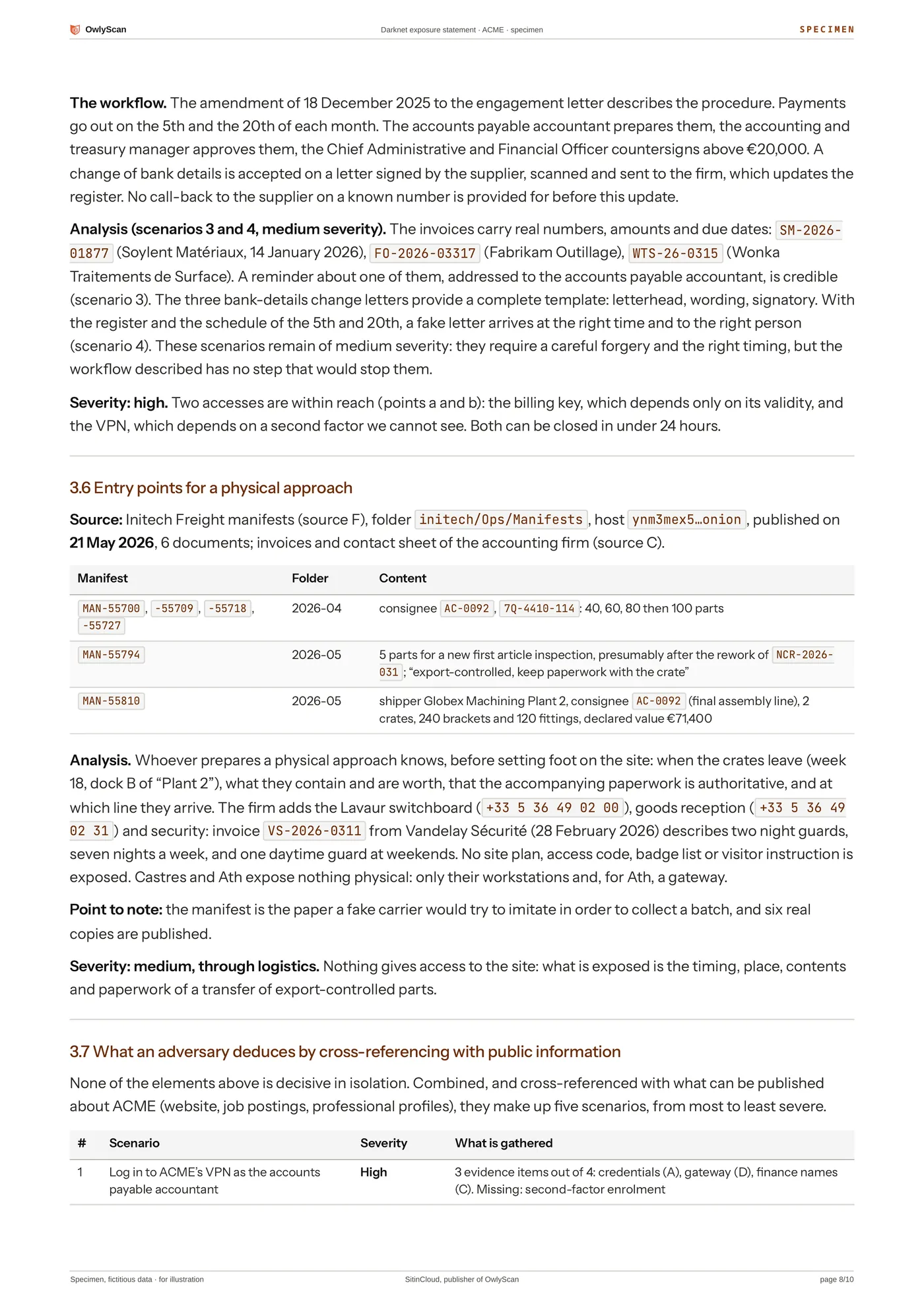 Example statement, page 8 of 10